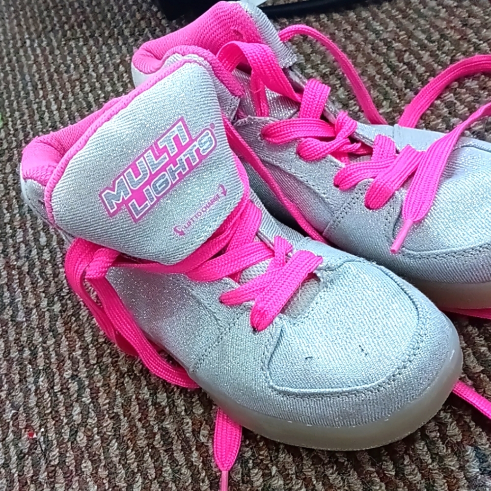 Size 2 multi lights shoes